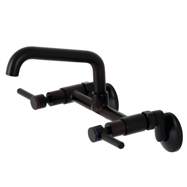 KS823ORB Concord Two-Handle Wall-Mount Kitchen Faucet, Oil Rubbed Brnz
